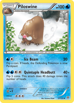 Piloswine z edície Plasma Storm, karta č.27