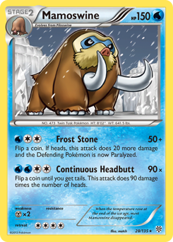 Mamoswine z edície Plasma Storm, karta č.28