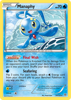 Manaphy z edície Plasma Storm, karta č.34