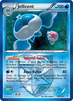 Jellicent z edície Plasma Storm, karta č.39