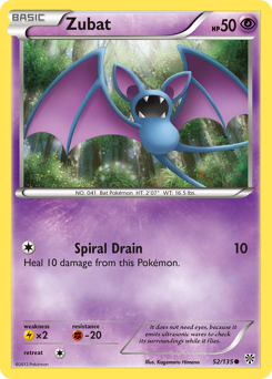 Zubat z edície Plasma Storm, karta č.52