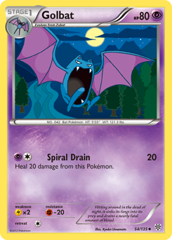 Golbat z edície Plasma Storm, karta č.54