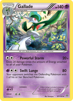 Gallade z edície Plasma Storm, karta č.61