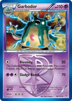 Garbodor z edície Plasma Storm, karta č.66