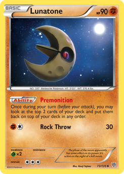 Lunatone z edície Plasma Storm, karta č.73