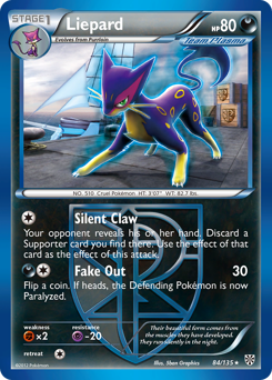 Liepard z edície Plasma Storm, karta č.84