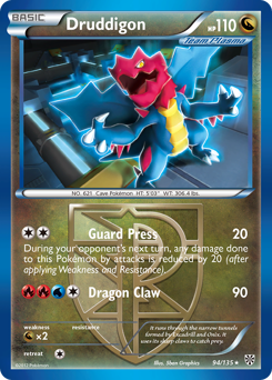 Druddigon z edície Plasma Storm, karta č.94