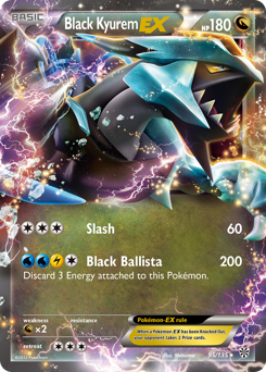 Black Kyurem-EX z edície Plasma Storm, karta č.95