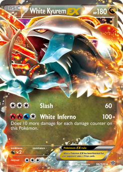 White Kyurem-EX z edície Plasma Storm, karta č.96
