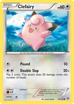 Clefairy z edície Plasma Storm, karta č.97