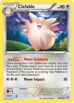 Clefable z edície Plasma Storm, karta č.98