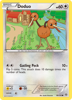 Doduo z edície Plasma Storm, karta č.99