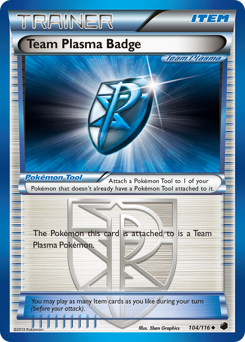 Team Plasma Badge z edície Plasma Freeze, karta č.104