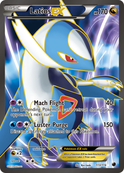Latios-EX z edície Plasma Freeze, karta č.113