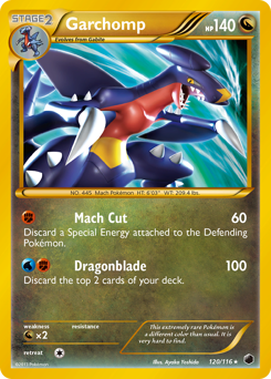 Garchomp z edície Plasma Freeze, karta č.120