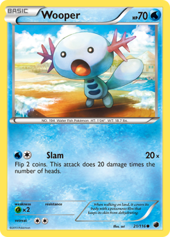 Wooper z edície Plasma Freeze, karta č.21