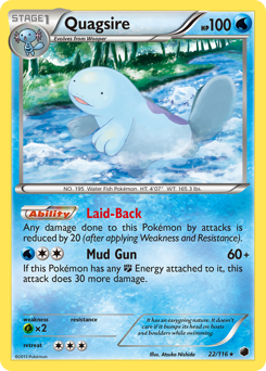 Quagsire z edície Plasma Freeze, karta č.22