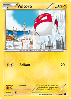 Voltorb z edície Plasma Freeze, karta č.32