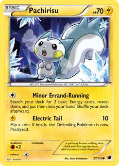 Pachirisu z edície Plasma Freeze, karta č.37