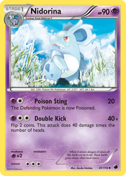 Nidorina z edície Plasma Freeze, karta č.41