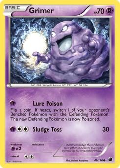 Grimer z edície Plasma Freeze, karta č.45