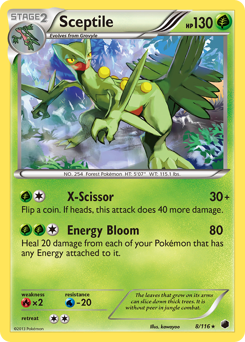 Sceptile z edície Plasma Freeze, karta č.8