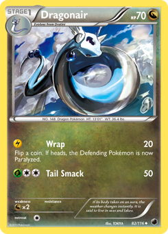 Dragonair z edície Plasma Freeze, karta č.82