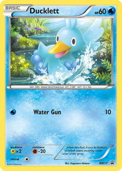 Ducklett z edície BW Black Star Promos, karta č.BW17