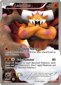 Landorus z edície BW Black Star Promos, karta č.BW43