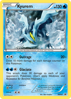 Kyurem z edície BW Black Star Promos, karta č.BW44