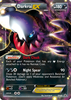 Darkrai-EX z edície BW Black Star Promos, karta č.BW46
