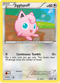 Jigglypuff z edície BW Black Star Promos, karta č.BW65
