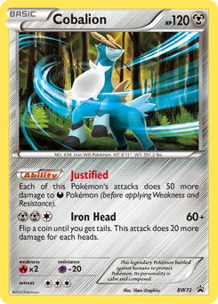 Cobalion z edície BW Black Star Promos, karta č.BW72