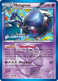 Metagross z edície BW Black Star Promos, karta č.BW75
