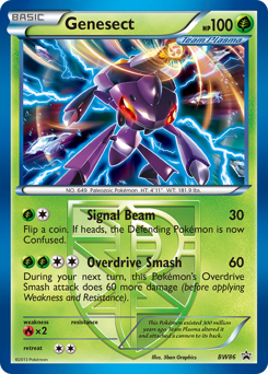 Genesect z edície BW Black Star Promos, karta č.BW86