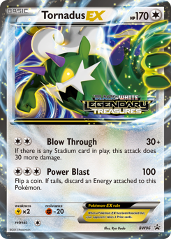 Tornadus-EX z edície BW Black Star Promos, karta č.BW96
