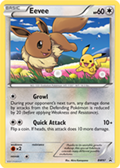 Eevee z edície BW Black Star Promos, karta č.BW97