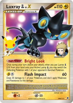 Luxray GL LV.X z edície Celebrations: Classic Collection, karta č.109