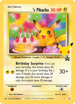 _____'s Pikachu z edície Celebrations: Classic Collection, karta č.24