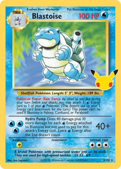 Blastoise z edície Celebrations: Classic Collection, karta č.2