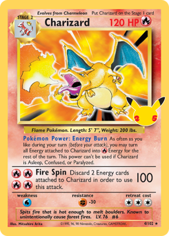 Charizard z edície Celebrations: Classic Collection, karta č.4
