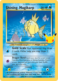 Shining Magikarp z edície Celebrations: Classic Collection, karta č.66