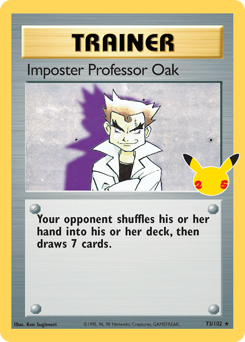 Imposter Professor Oak z edície Celebrations: Classic Collection, karta č.73