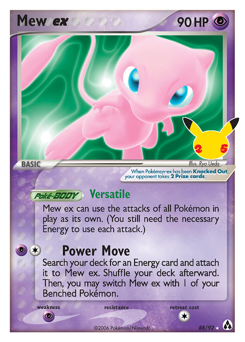 Mew ex z edície Celebrations: Classic Collection, karta č.88