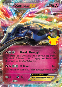 Xerneas-EX z edície Celebrations: Classic Collection, karta č.97