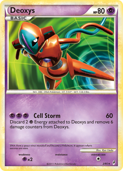 Deoxys z edície Call of Legends, karta č.2