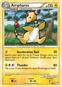 Ampharos z edície Call of Legends, karta č.23