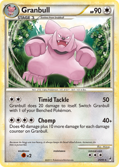 Granbull z edície Call of Legends, karta č.26
