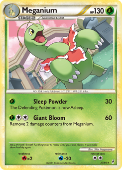 Meganium z edície Call of Legends, karta č.27