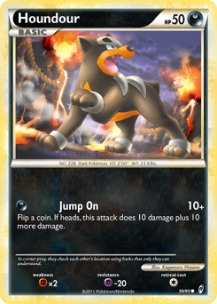 Houndour z edície Call of Legends, karta č.59